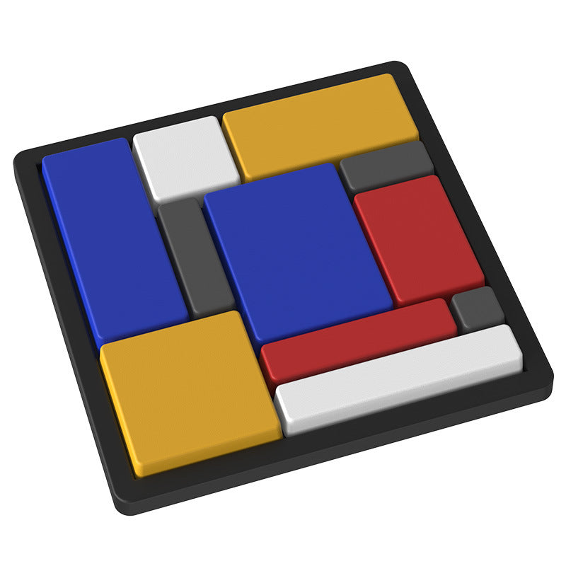 Wooden Logic Puzzle Building Blocks Educational 