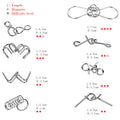Nine Connected Rings Puzzle Classic Metal Wire Toy