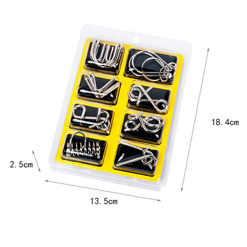 Nine Connected Rings Puzzle Classic Metal Wire Toy