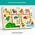 Wooden Magnetic Bead Maze Toy Early Educational Puzzle