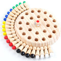 Wooden Memory Match Chess Game 