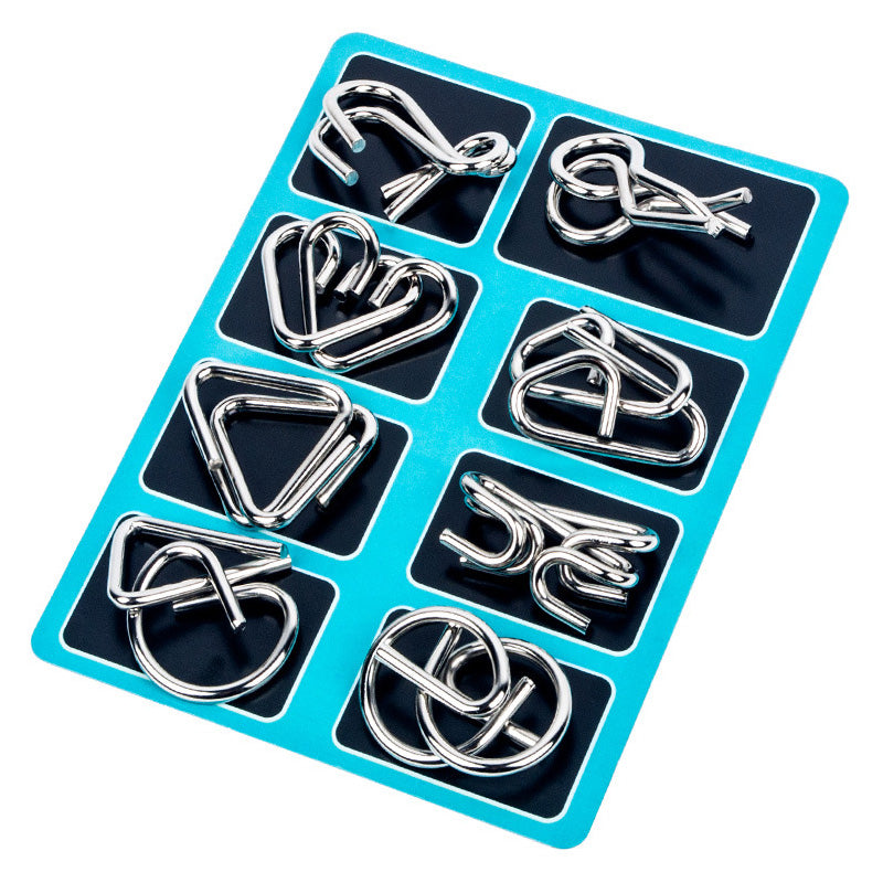 Nine Connected Rings Puzzle Classic Metal Wire Toy