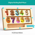 Wooden Magnetic Bead Maze Toy Early Educational Puzzle