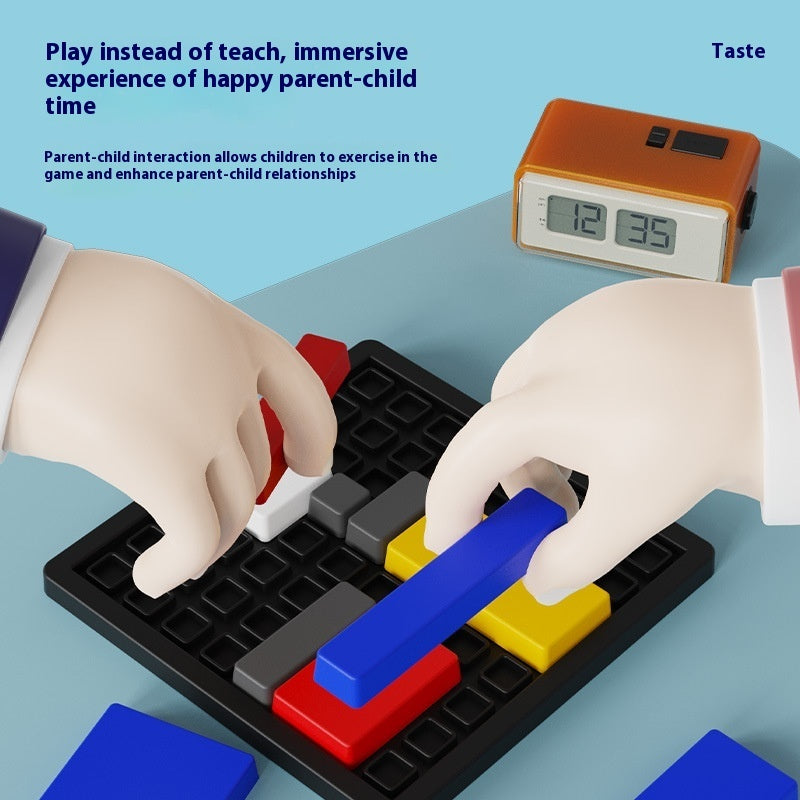Wooden Logic Puzzle Building Blocks Educational 