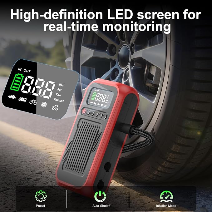 Car Jump Starter Booster 800A Peak 12V Battery Charger 