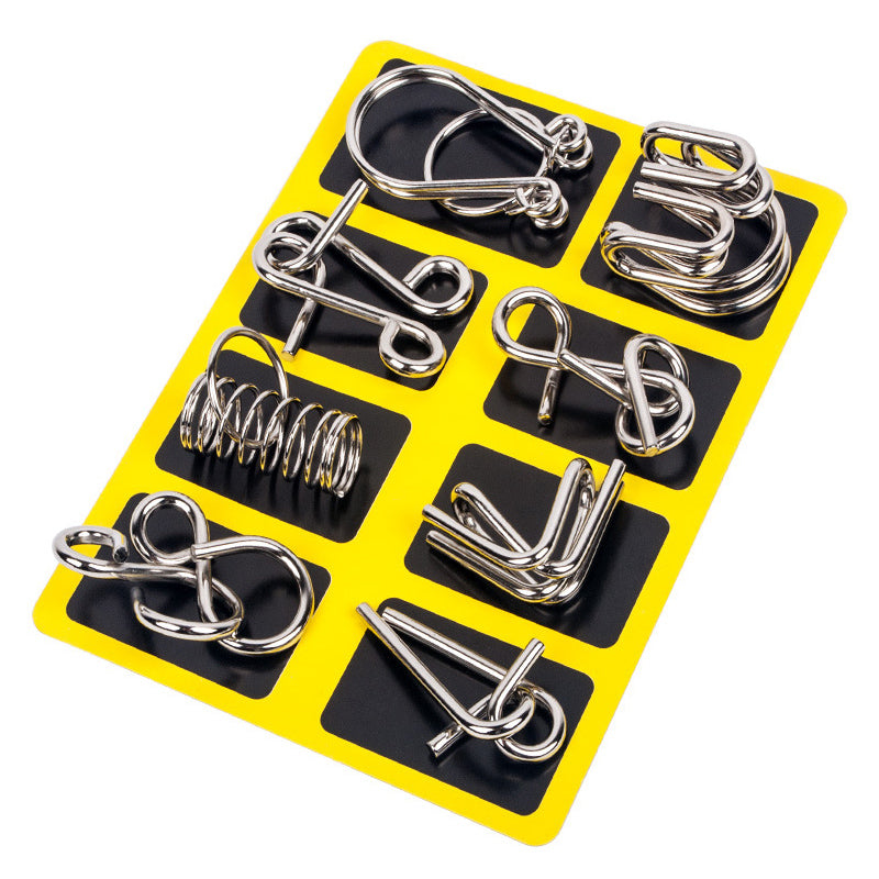 Nine Connected Rings Puzzle Classic Metal Wire Toy