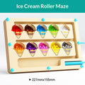 Wooden Magnetic Bead Maze Toy Early Educational Puzzle