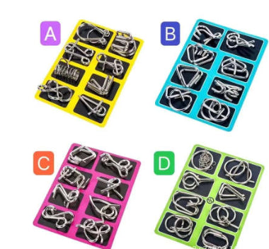 Nine Connected Rings Puzzle Classic Metal Wire Toy