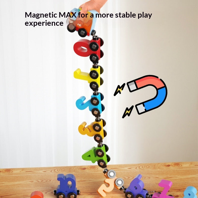 Wooden Magnetic Early Math & Counting Toy for Toddlers