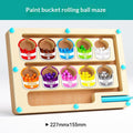Wooden Magnetic Bead Maze Toy Early Educational Puzzle