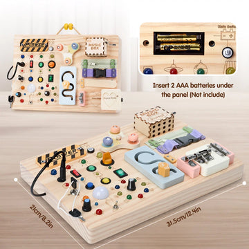 Montessori Power Busy Board for Early Learning Kids